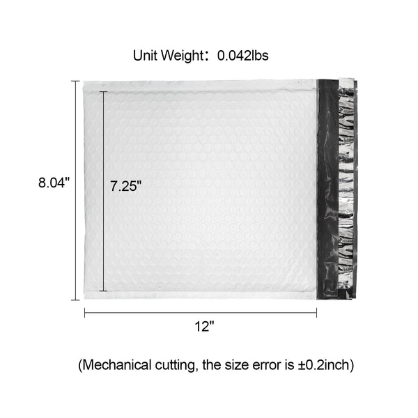 Bubble Mailers 7.25 x 12″ - 100pcs